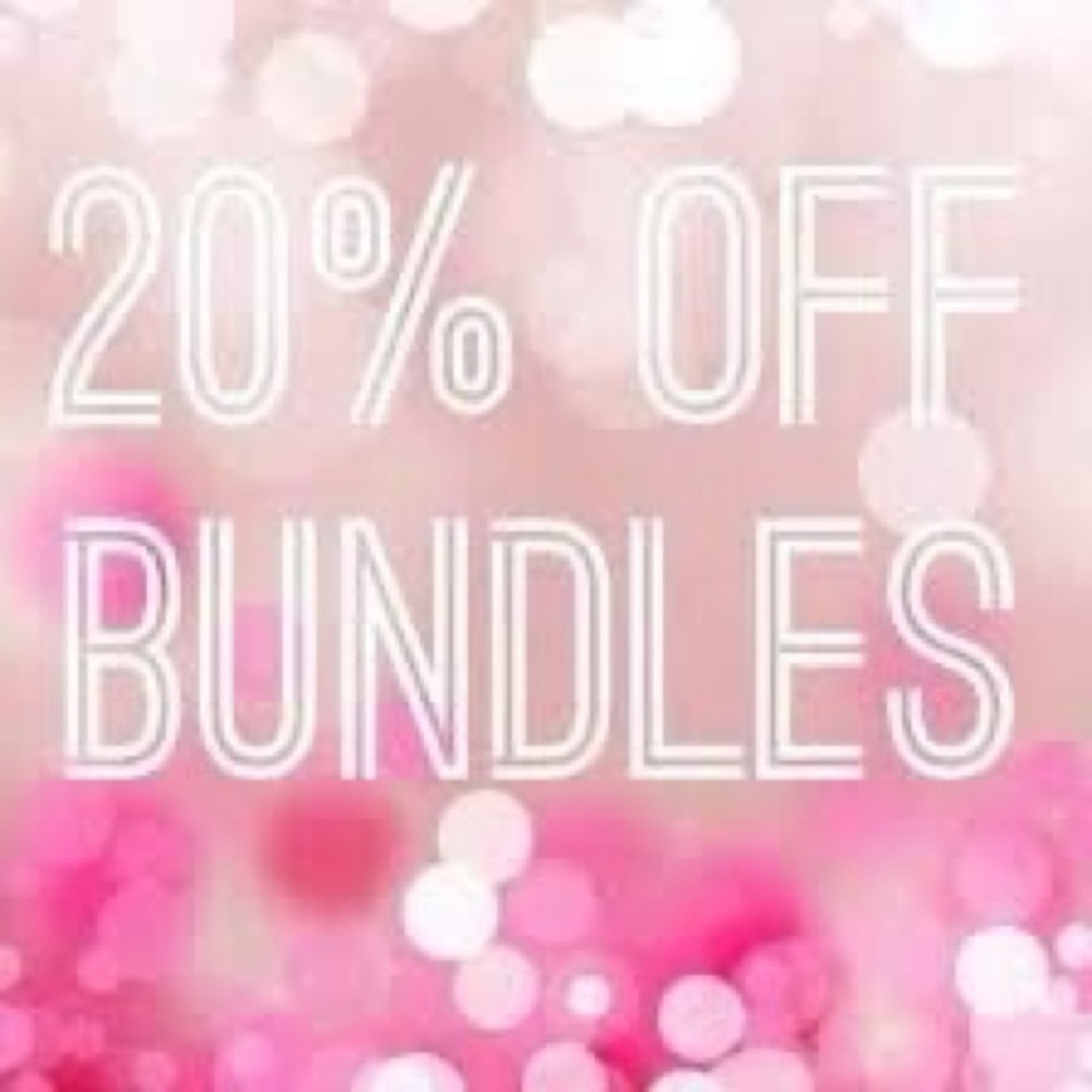 20% off all bundles and discounted shipping